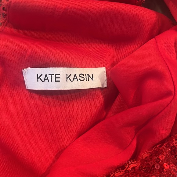 COPY - Kate Kasin red sequinned formal gown size 10 - Picture 16 of 17